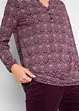 Gedessineerde longsleeve met Henley kraag, bpc bonprix collection