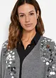 Vest met pailletten, bonprix