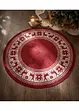 Rond vloerkleed met kerstmotieven, bonprix