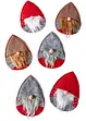 Bestekhouder kerstkabouter (set van 6), bonprix