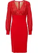 Accentuerende midi jurk met kant, bonprix