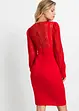 Accentuerende midi jurk met kant, bonprix