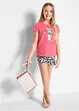 Meisjes shortama van biologisch katoen (2-dlg. set), bonprix