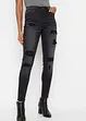 Skinny jeans met destroyed effecten, RAINBOW