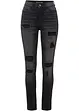 Skinny jeans met destroyed effecten, RAINBOW
