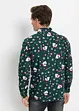 Overhemd met een kerstprint en lange mouwen, slim fit, bonprix