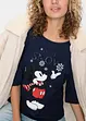 Shirt met Mickey Mouse-print en 3/4 mouwen, Disney