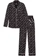 Pyjama met knoopsluiting (2-dlg. set), bonprix