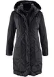 Gewatteerde, korte coat met capuchon, bonprix