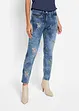 Jeans met bloemenborduursel, bonprix