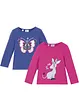 Longsleeve (set van 2) van puur biologisch katoen, bonprix