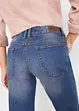 Wide leg stretch jeans, mid waist, bonprix