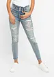 High-waist skinny jeans met destroyed effecten, bonprix