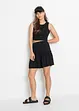 Jersey rok in een viscosemix met volant, bonprix