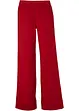 Twill broek met wijd uitlopende pijpen en high-waist comfortband, bonprix