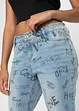 Boyfriend jeans met print, RAINBOW