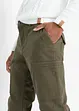 Regular fit stretch thermobroek met cargozakken, straight, bpc bonprix collection