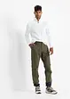 Regular fit stretch thermobroek met cargozakken, straight, bpc bonprix collection