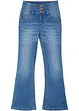 Meisjes high waist jeans, flared, John Baner JEANSWEAR