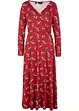 Gedessineerde maxi jurk van viscose, lange mouw, bpc bonprix collection