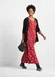 Gedessineerde maxi jurk van viscose, lange mouw, bpc bonprix collection