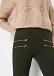 Legging met decoratieve ritssluitingen, bonprix