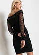 Off shoulder jurk met mesh mouwen, BODYFLIRT boutique