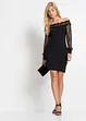 Off shoulder jurk met mesh mouwen, BODYFLIRT boutique