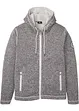 Gebreid fleece vest met teddy voering, bonprix