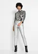 Blouse in metallic look, RAINBOW