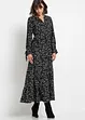 Gedessineerde maxi jurk van viscose, korte maten, BODYFLIRT
