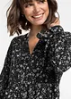 Gedessineerde maxi jurk van viscose, korte maten, BODYFLIRT