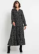 Gedessineerde maxi jurk van viscose, korte maten, BODYFLIRT