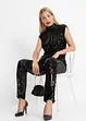 Broek met pailletten, bonprix