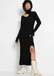 Lange, gebreide jurk met cut-outs, RAINBOW