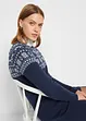 Gebreide jurk met jacquardpatroon, bpc bonprix collection
