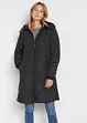 Korte coat met diamantstiksels en ritsen opzij, bonprix