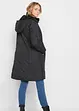 Korte coat met diamantstiksels en ritsen opzij, bonprix