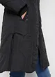Korte coat met diamantstiksels en ritsen opzij, bonprix