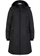 Korte coat met diamantstiksels en ritsen opzij, bonprix