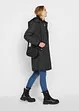 Korte coat met diamantstiksels en ritsen opzij, bonprix