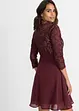 Chiffon jurk met kant, bonprix