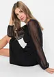 Jersey jurk met mesh mouwen, BODYFLIRT boutique