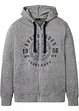 Sweatvest met capuchon en comfort fit, bonprix