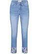 Jeans met borduursel, bonprix