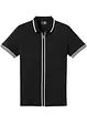 Piqué poloshirt met ritssluiting van katoen, bonprix