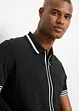 Piqué poloshirt met ritssluiting van katoen, bonprix