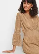 Maxi jurk in gehaakte look, bonprix