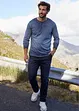 Henley shirt van biologisch katoen in gewassen look, lange mouw, bonprix