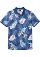 Jersey poloshirt met Hawaï-print, korte mouw, bonprix